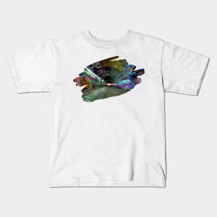 Graffiti Tunnel Black Splash Art Print 1 Kids T-Shirt